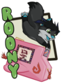 Full body badge for Roony