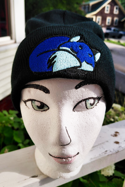 Black with Blue Fox
