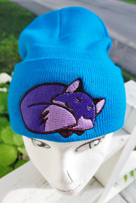 Blue with Purple Fox