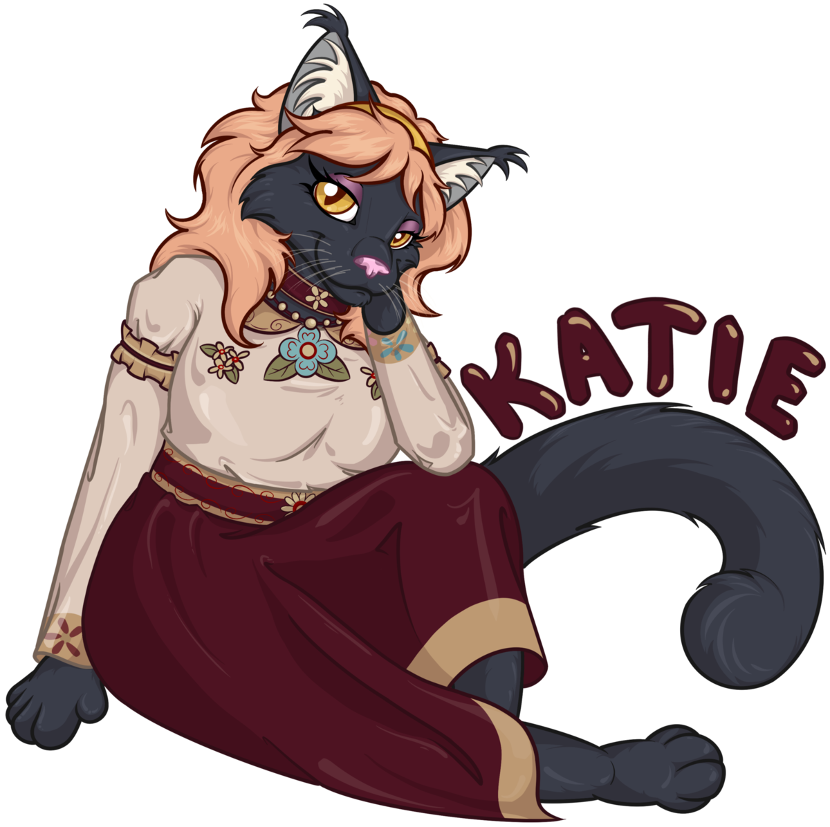 Full body badge for Katfe