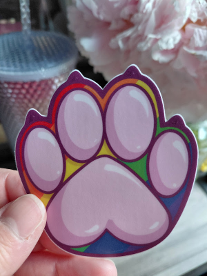 Paw Sticker - Pride